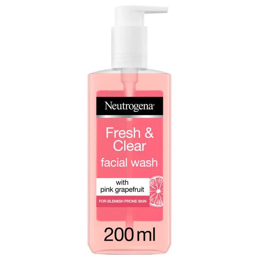 Neutrogena Refreshingly Clear Pink Grapefruit Facial Wash Pump