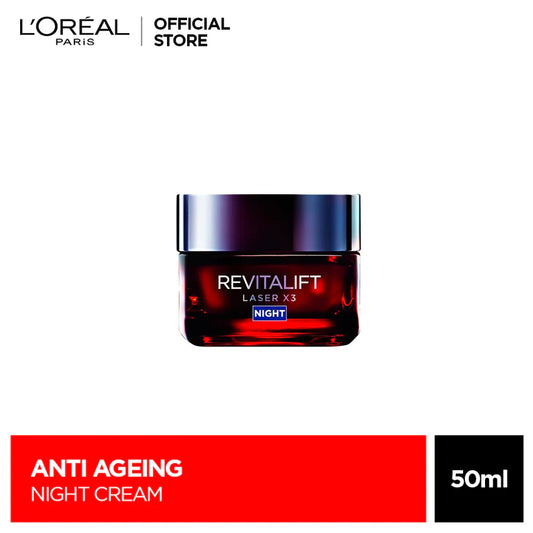 L'Oreal Paris Revitalift Laser X 3 Night Cream 50 Ml - Anti-Aging