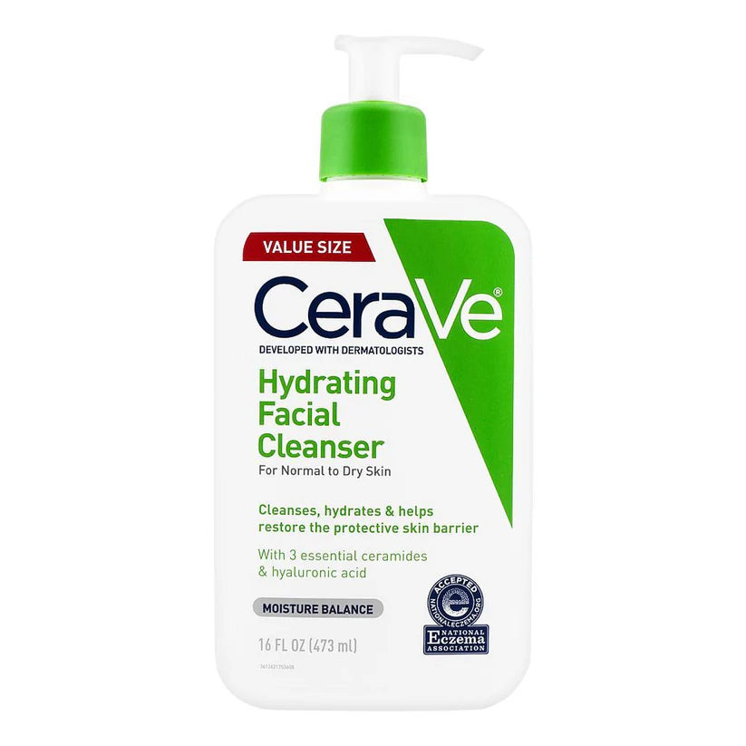 Cerave Hydrating Facial Cleanser Normal To Dry Skin 16Oz/473Ml