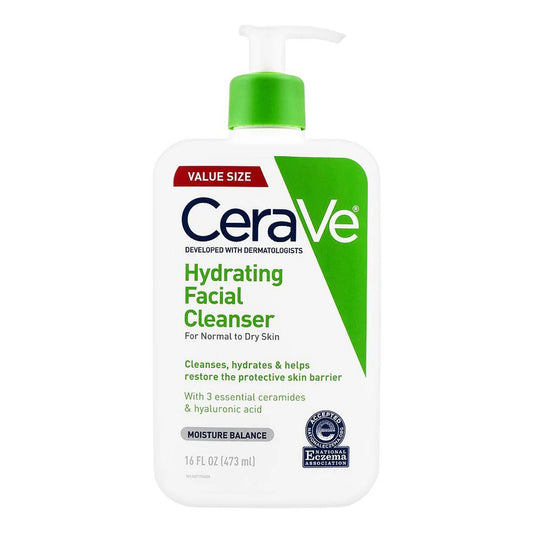 Cerave Hydrating Facial Cleanser Normal To Dry Skin 16Oz/473Ml