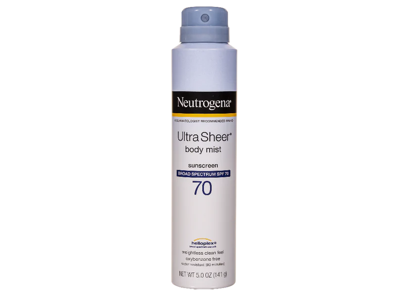 Neutrogena Ultra Sheer Body Mist Sunscreen Spf (70) 141G