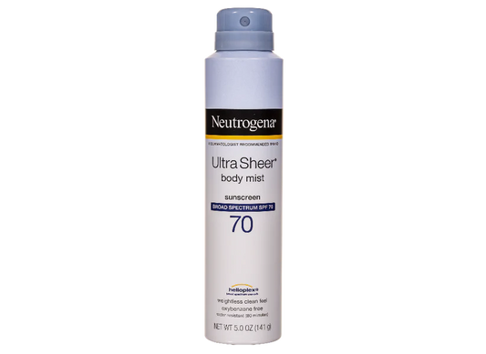 Neutrogena Ultra Sheer Body Mist Sunscreen Spf (70) 141G