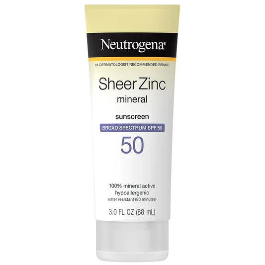 Neutrogena Sheer Zinc Mineral Sunscreen Lotion Spf 50 (88Ml)