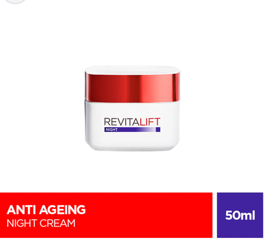 L'Oreal Paris Revitalift Classic Night Cream 50 Ml - Anti-Aging