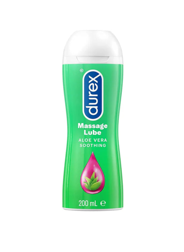 Durex Play Massage 2-In-1 Intimate Lube & Massage Gel, Aloe Vera, 200Ml