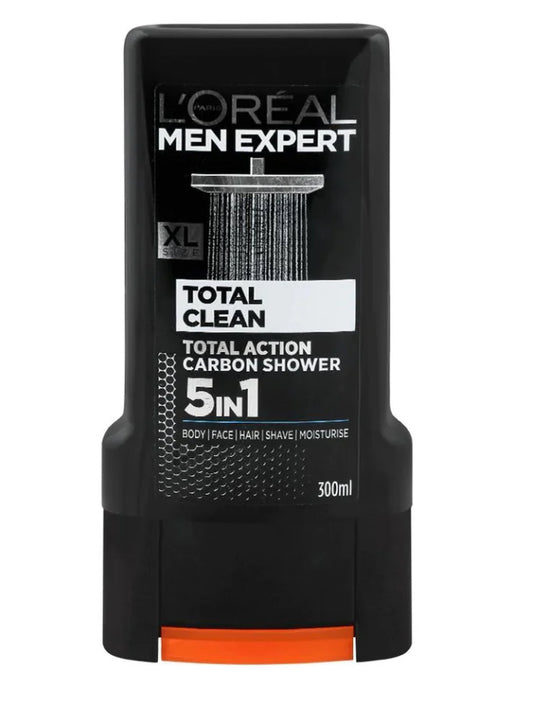 L'Oreal Men Expert Shower Gel Total Clean Carbon Total 300Ml