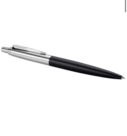 Parker Jotter Matte Black Chrome Finish Ballpoint Pen