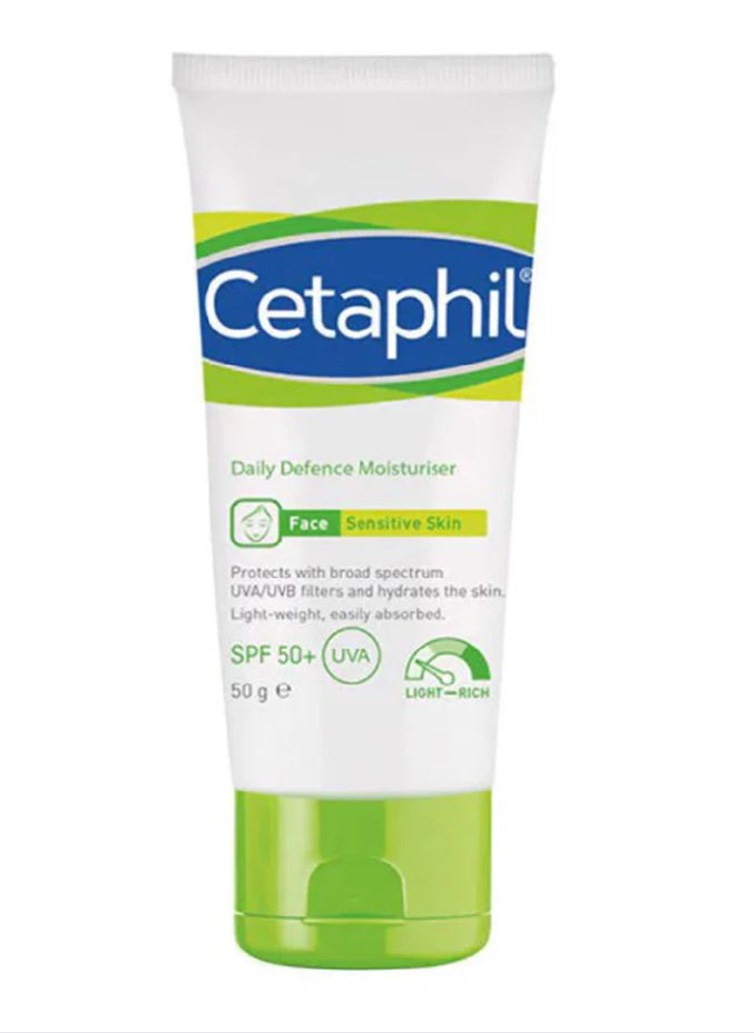 Cetaphil Daily Defence Moisturiser Face Sensitive Skin Spf50