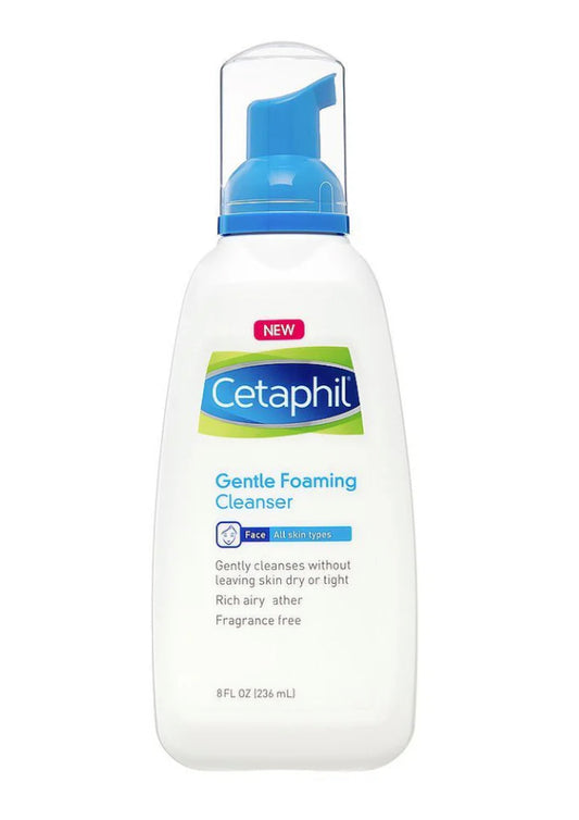 Cetaphil Gentle Foaming Cleanser, All Skin Types Fragrance Free 236 Ml