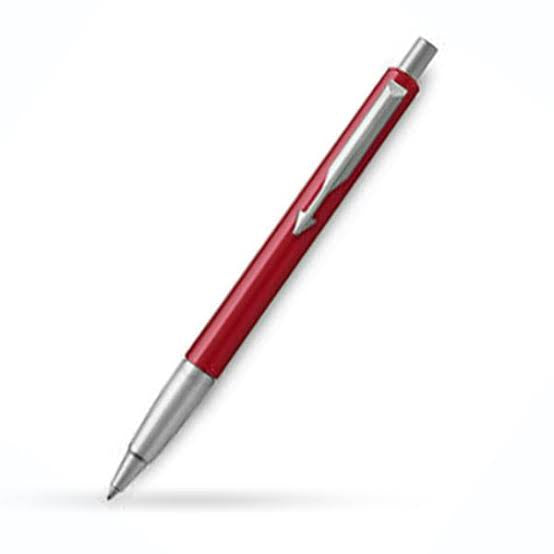 Parker Vector Brushed Roller Ballpoint Pen Metal CT Red (Standard Series)