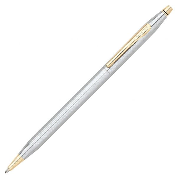 Cross Classic Century Medalist Chrome Ballpen with 23KT Gold-Plated Appointments Item# 3302