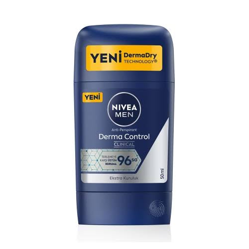 Nivea Men 96H Derma DryControl Anti-Perspirant Deodorant, 50ml