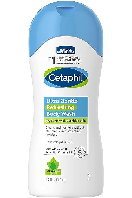 Cetaphil Ultra Gentle Body Wash With Aloe Vera Essential Vitamin B5 500 Ml