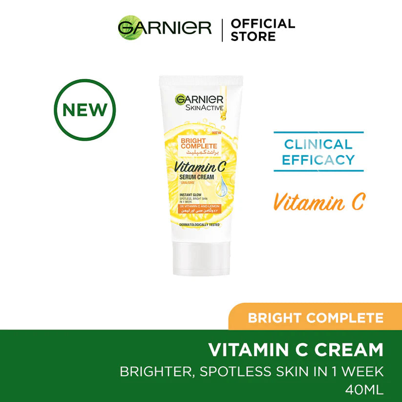 Garnier Skin Active Bright Complete Cream 40Ml - For Brighter Skin