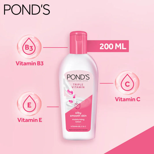 Ponds Lotion Silky Smooth Skin 200Ml