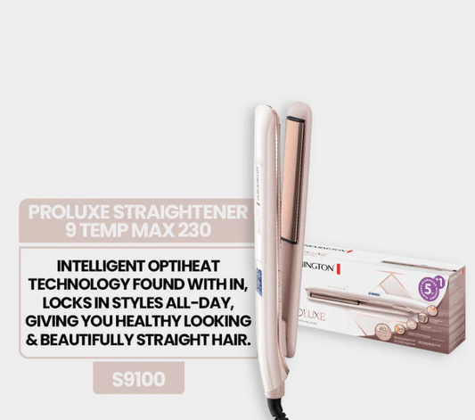 Remington Proluxe Straightener 9 Temp Max 230- S9100