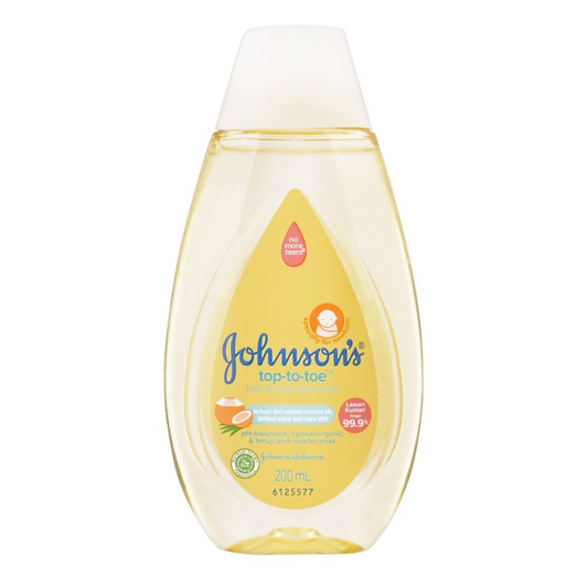 Johnson Top-To-Toe Hair & Body Baby Bath, 200ml