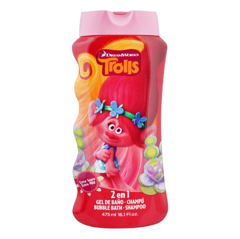 Lorenay Dream Works Trolls Bubble Bath + Shampoo 475ml