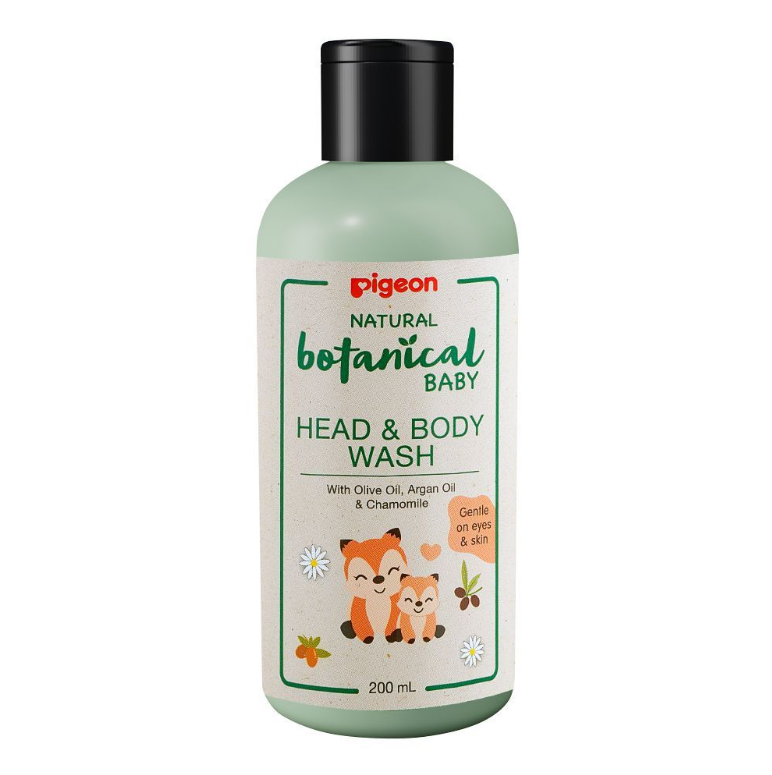 Pigeon Natural Botanical Baby Head & Body Wash, 200ml, I78409