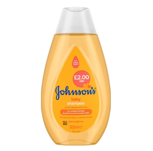 Johnson's Pure & Gentle Daily Care Baby Shampoo, 300ml