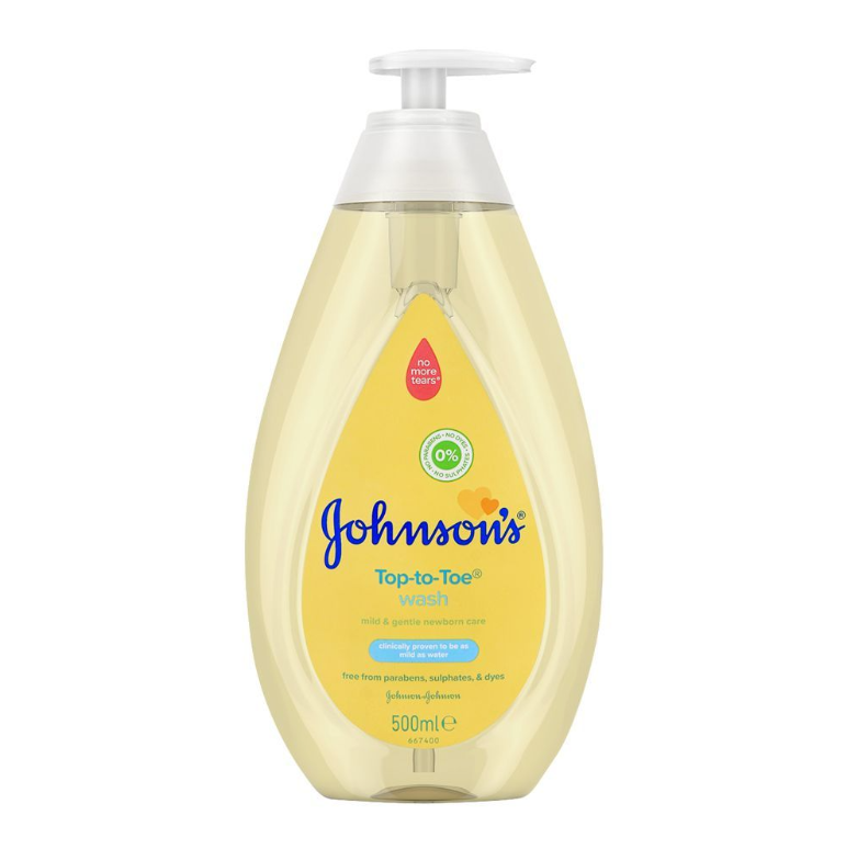 Johnson's Top-To-Toe Wash Mild & Gentle, 500ml