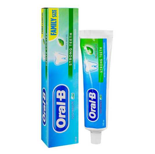 Oral-B Strong Teeth Herbal Mint Gel Toothpaste, 140g