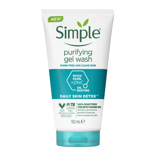 Simple Daily Skin Detox Purifying Gel Wash, 150ml