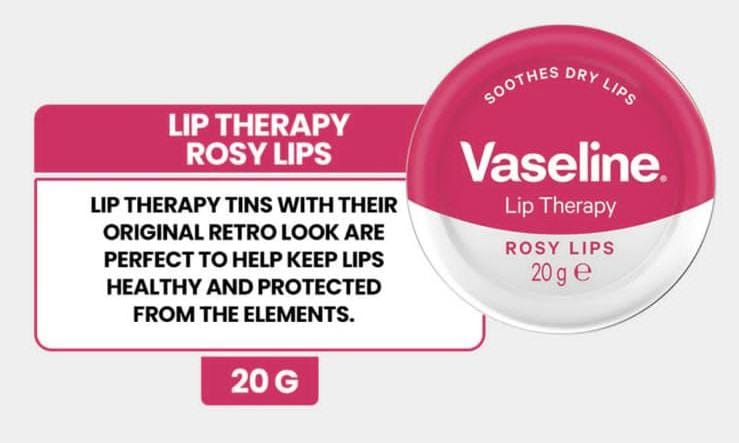 Vaseline Lip Therapy Rosy Lips 20G