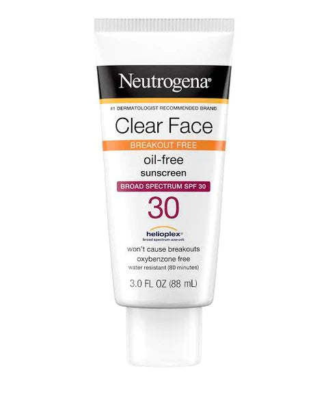 Neutrogena Clear Face Spf 30 Oil Free Sunscreen 88Ml