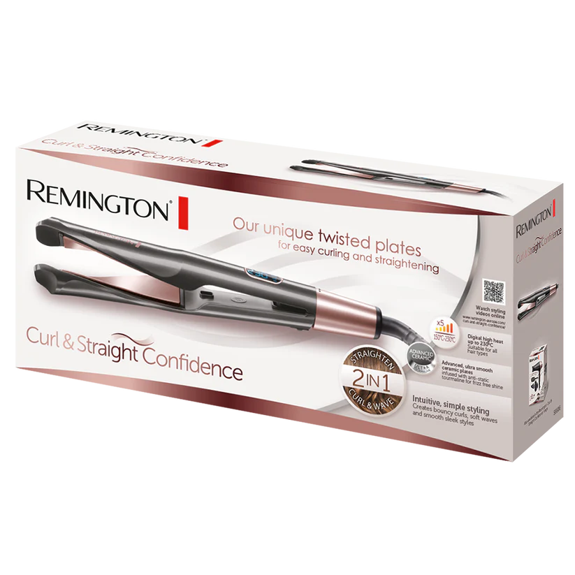 Remington 2 In 1 Curl & Wave Hair Straightener - S6606